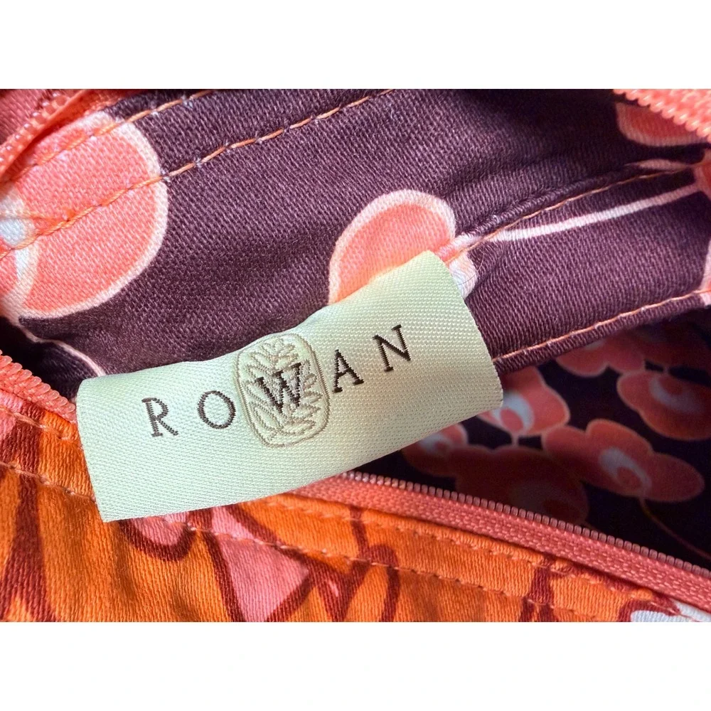 Amy Butler Shoulder Bag Women's Rowan Sweet Life Orange Floral Hobo Retro Canvas